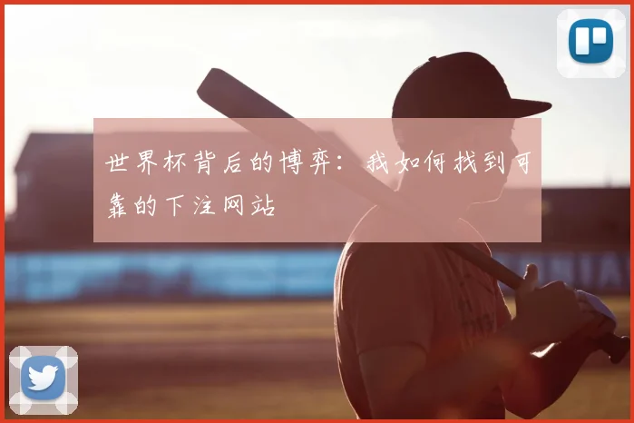 世界杯背后的博弈:我如何找到可靠的下注网站